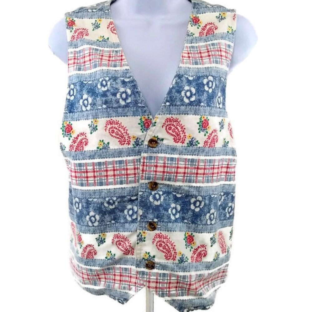 Vivaldi Jeanswear Division of Stuffed Shirts Inc Vintage Women's Paisley Medium